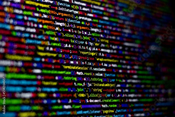 Fototapeta Jquery code background