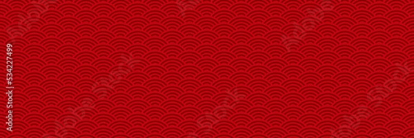 Obraz Red Chinese traditional seamless pattern design. Oriental style background for Happy new year or holiday