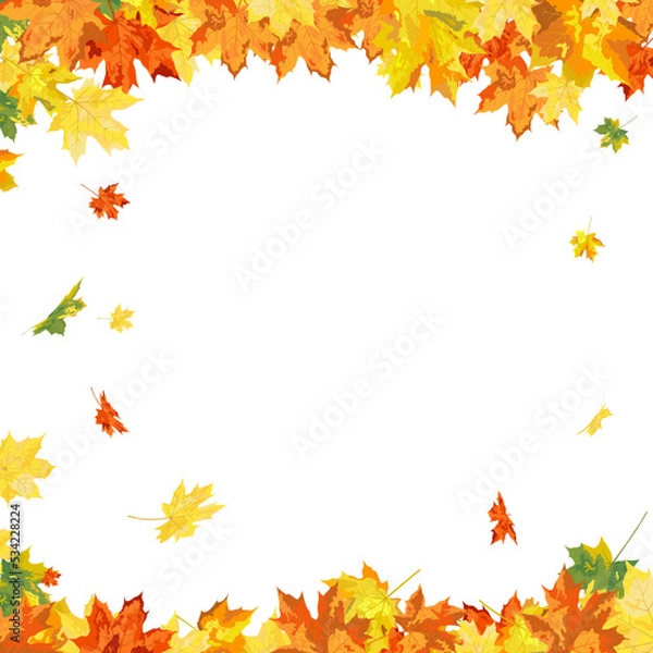 Fototapeta Autumn Maple Frame