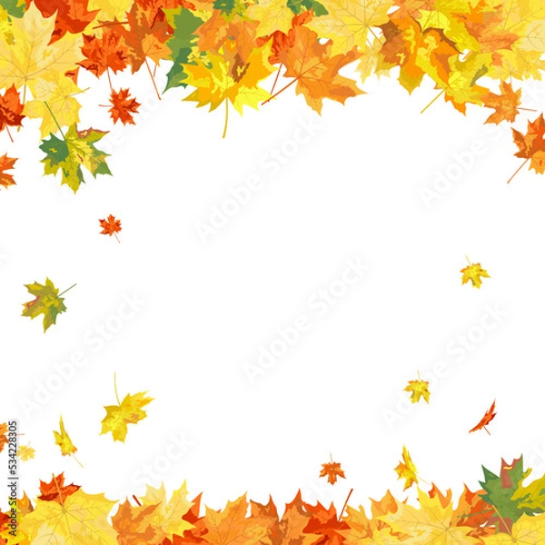 Fototapeta Autumn Maple Frame