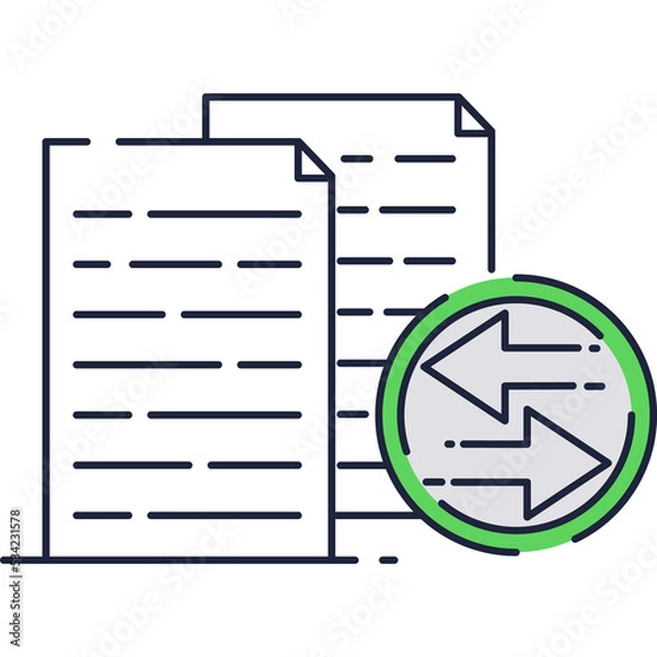 Fototapeta Sync icon vector arrow synchronize circle symbol