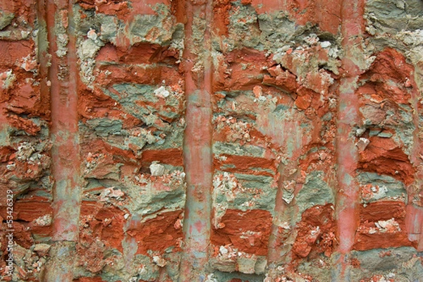 Obraz Clayey soil profile