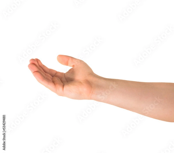 Obraz Asking for help hand gesture isolated