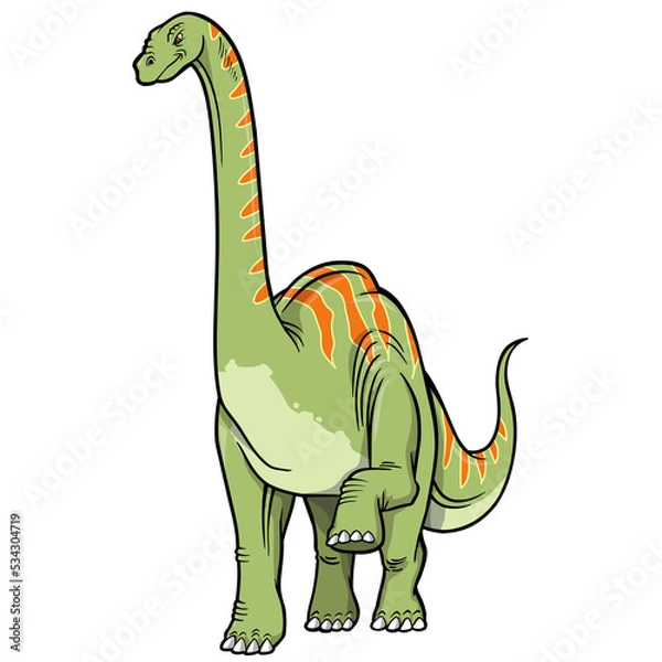 Obraz brontosaurus dinosaur PNG file with transparent background