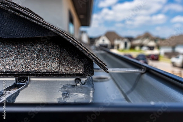 Obraz Gutter Installation on Home