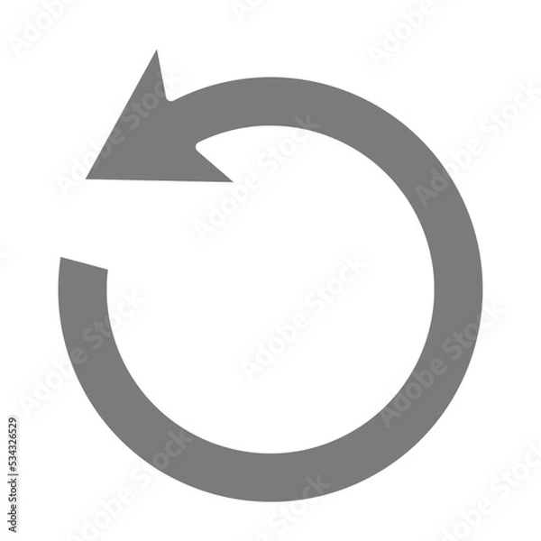 Fototapeta Undo Greyscale Glyph Icon