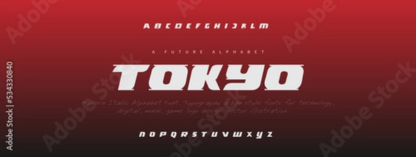 Fototapeta TOKYO Elegant alphabet letters font and number. Classic Lettering Minimal Fashion Designs. Typography modern serif fonts decorative vintage design concept. vector illustration 
