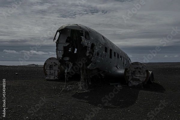 Fototapeta plane wreck