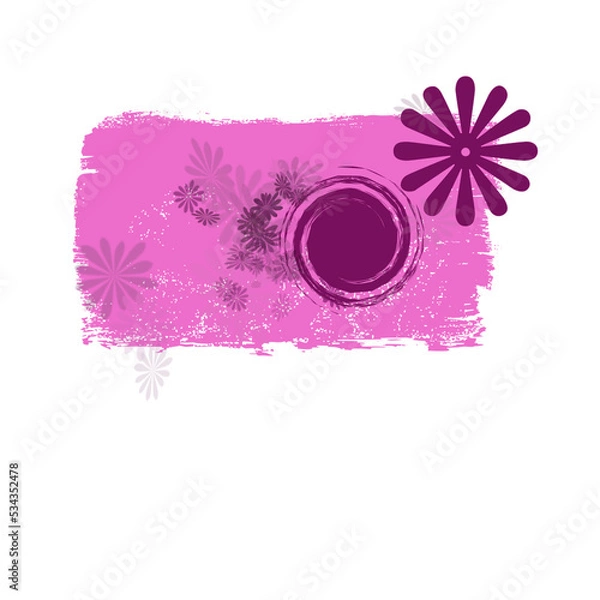 Obraz Floral Pink Camera