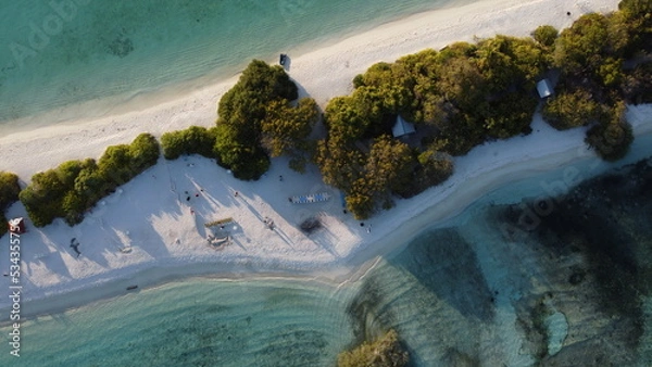 Obraz Isla maldivas vista aérea
