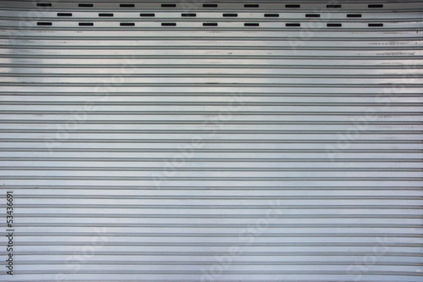 Obraz retro matel garage door pattern