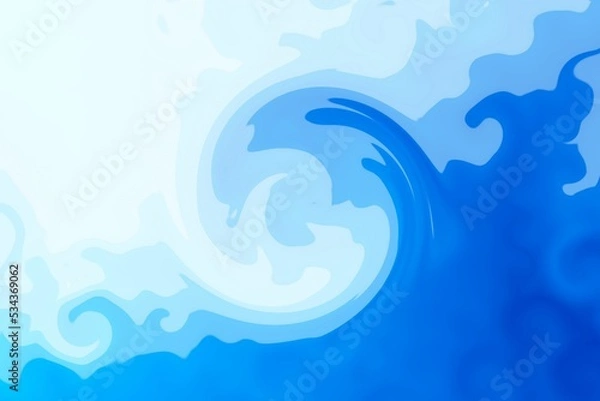 Obraz Blue ocean waves background.
