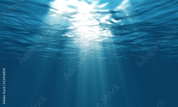 Obraz light underwater in the ocean