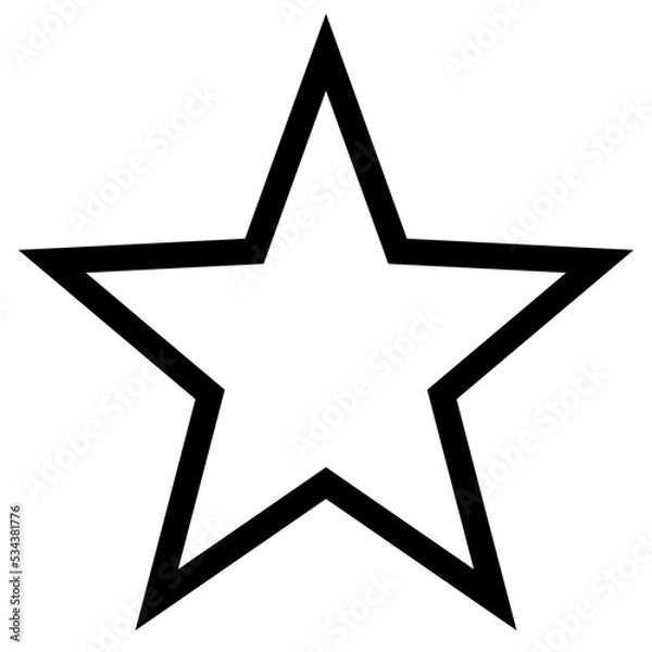 Obraz star modern line style icon