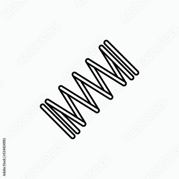 Fototapeta Spring Icon. Flexible Symbol - Vector