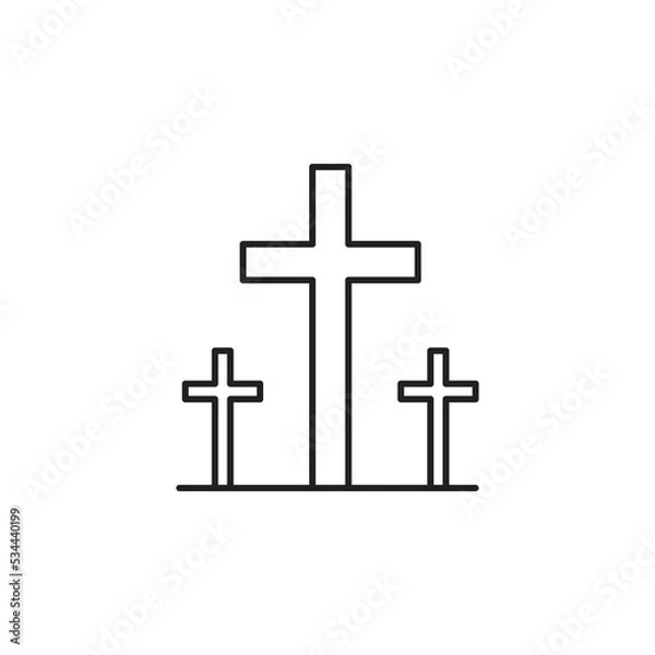 Fototapeta grave vector for website symbol icon presentation