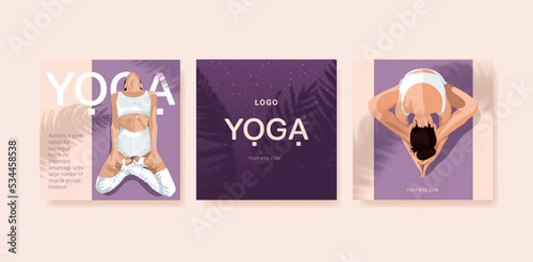 Obraz Instagram post on yoga