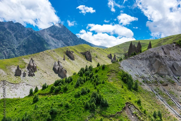 Obraz View of Caucasus mountains