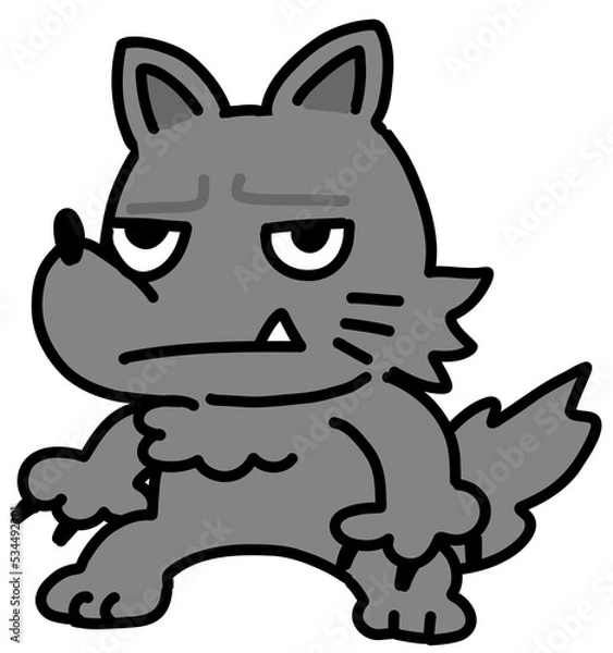 Fototapeta ハロウィンの可愛い狼男