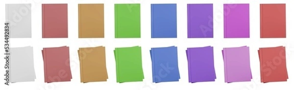 Fototapeta Notepad Notebook Top View Set