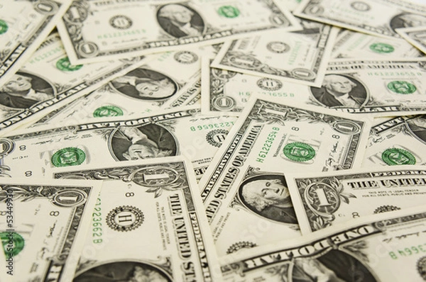 Obraz Background from money - 1 dollar