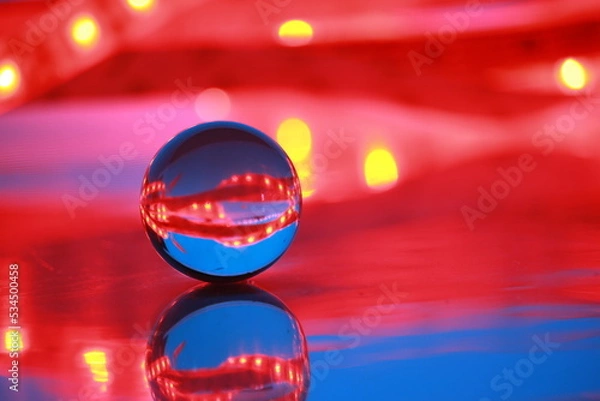 Obraz glass ball reflecting lights
