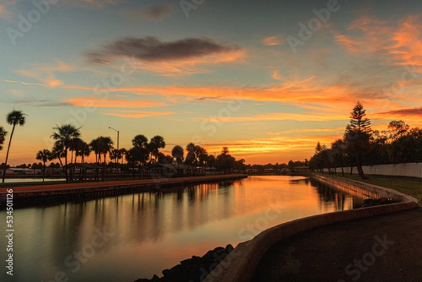 Obraz South Tampa Sunset Reflection