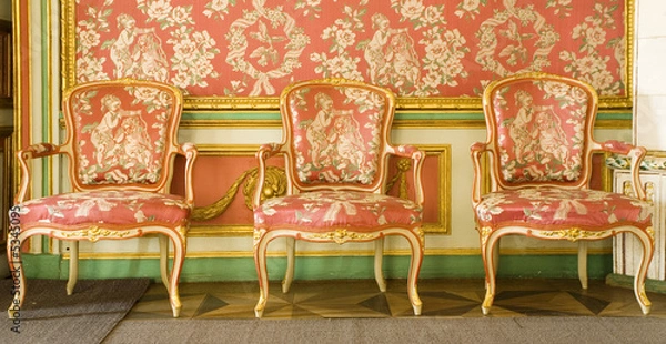 Fototapeta victorian furniture and part of interior (XIXc)