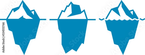 Obraz vector arctic iceberg mountain