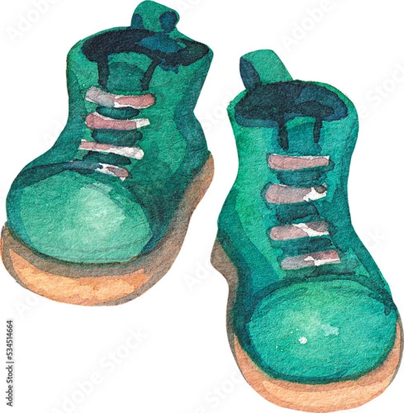 Obraz pair of boots isolated