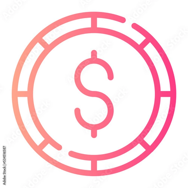 Fototapeta Flat Gradient gradient icon