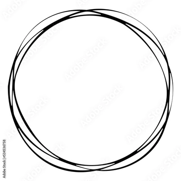Obraz Circle frame. PNG with transparent background, for your picture, image and text