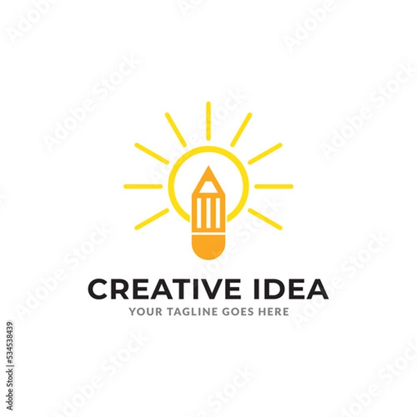 Fototapeta Creative idea for mascot or logo design. Vector illustration.