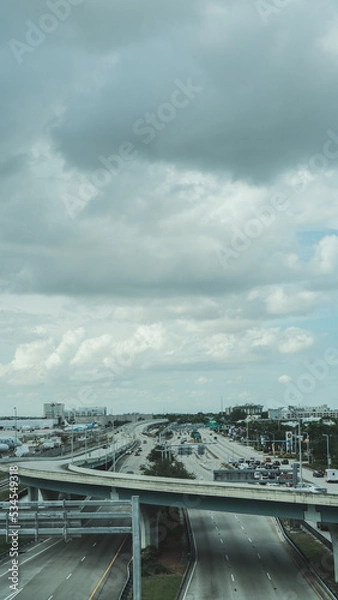 Fototapeta highway in the sky