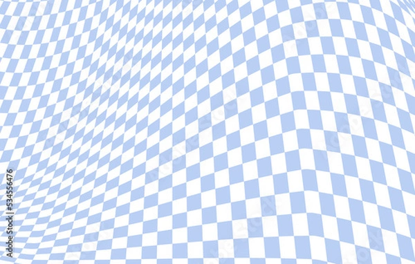 Fototapeta aesthetic abstract retro distorted checkers, checkerboard wallpaper decoration