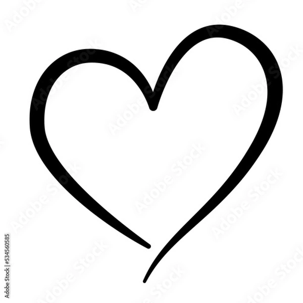 Fototapeta Heart icon. PNG with transparent background.
