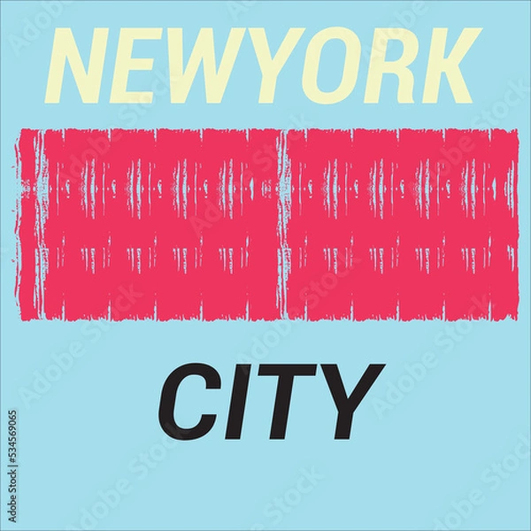 Obraz New York Vector Quotes Design 
