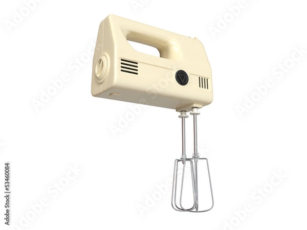 Obraz Old electric mixer. 3D isolated