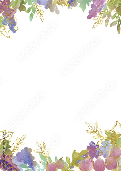 Obraz Autumn fruits frame