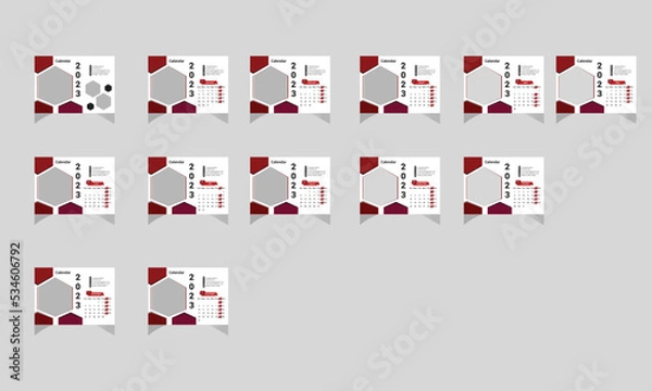 Fototapeta Desk Calendar 2023