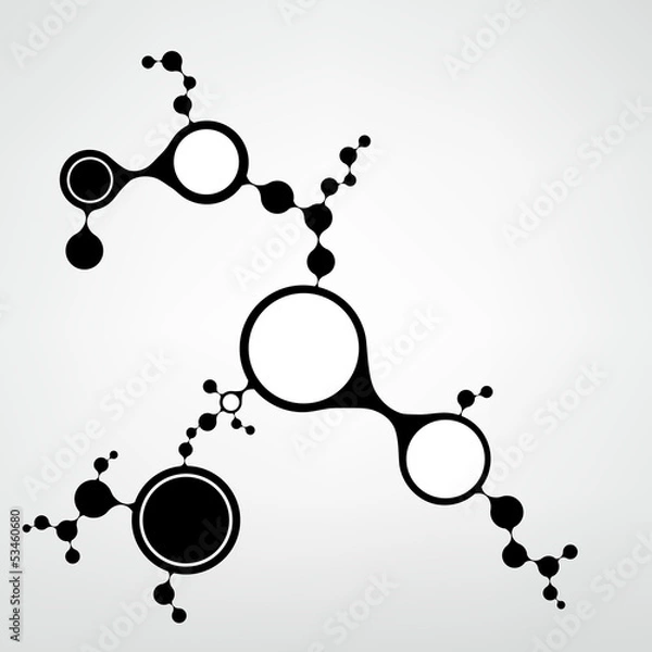 Obraz DNA molecule structure background. eps10 vector illustration