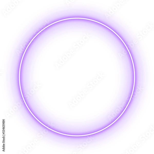 Obraz neon circle frame