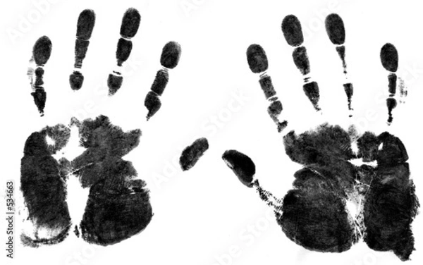 Fototapeta hand prints