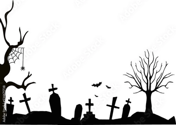 Obraz halloween background with pumpkin