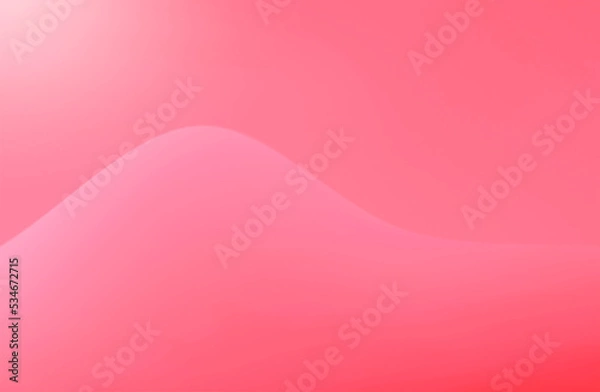 Fototapeta abstract background  pink gradient wave  There is a white spotlight.