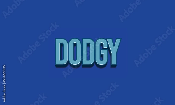 Fototapeta Editable 3D Text Effect Style Vector