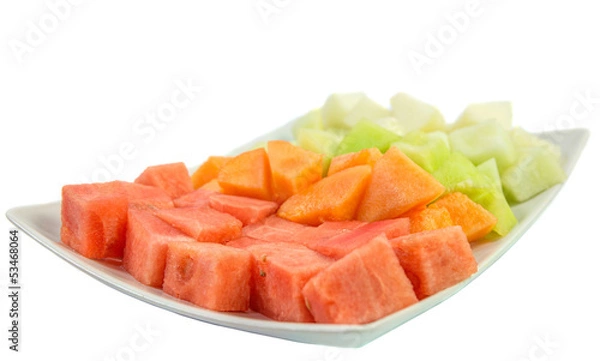 Fototapeta Cube Sized Melons And Honeydew