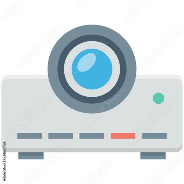 Fototapeta Projector Colored Vector Icon