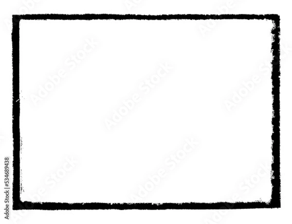 Obraz Frame in grunge style on transparent background