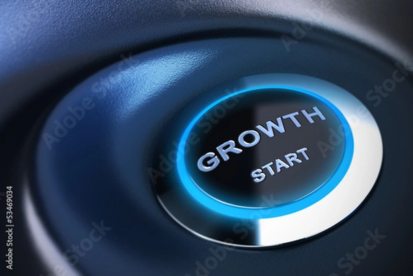 Fototapeta Restarting or Stimulate Economy, Growth Engine